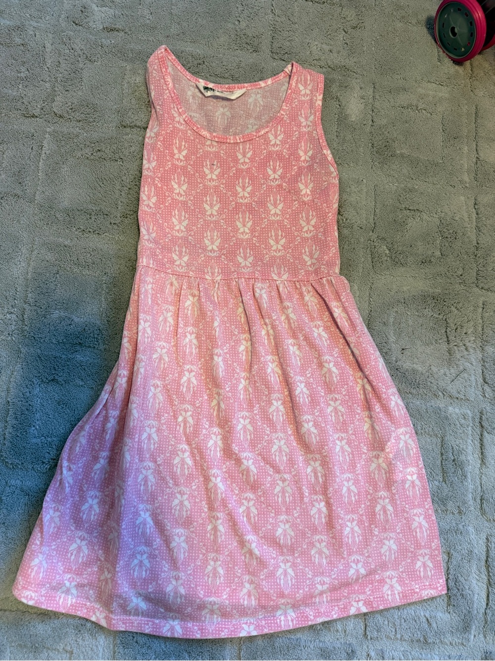 H&M Pink Printed Sleeveless sundress for Girls
